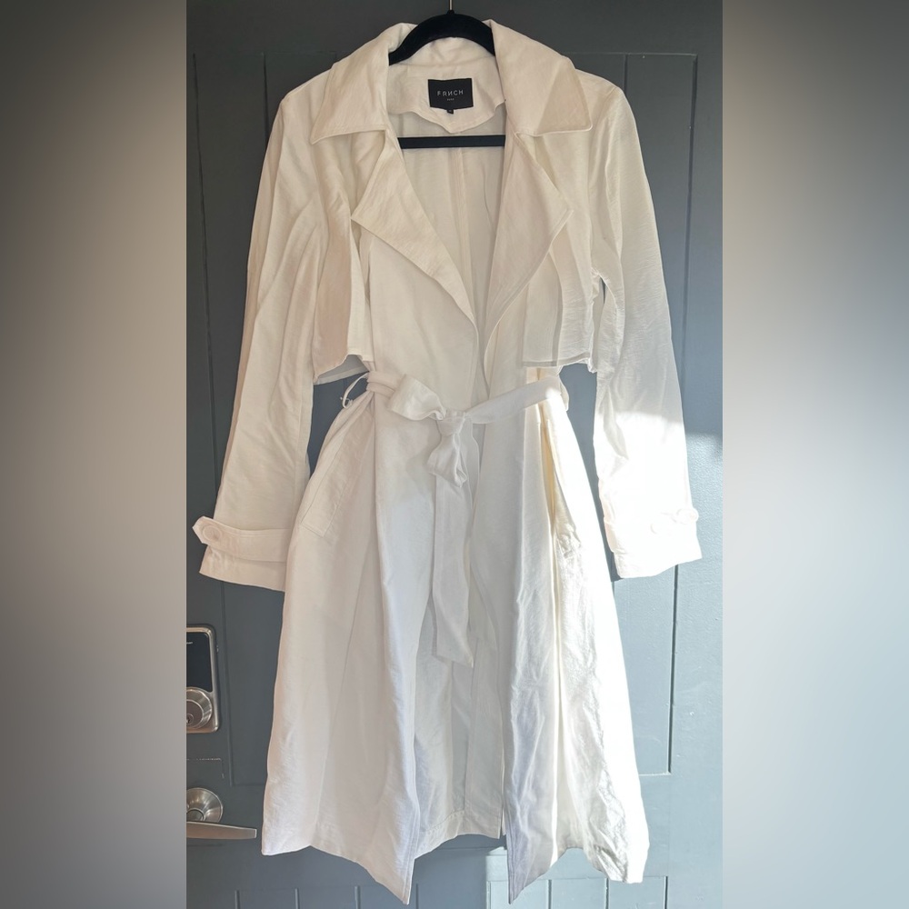 FRNCH White Trench Coat